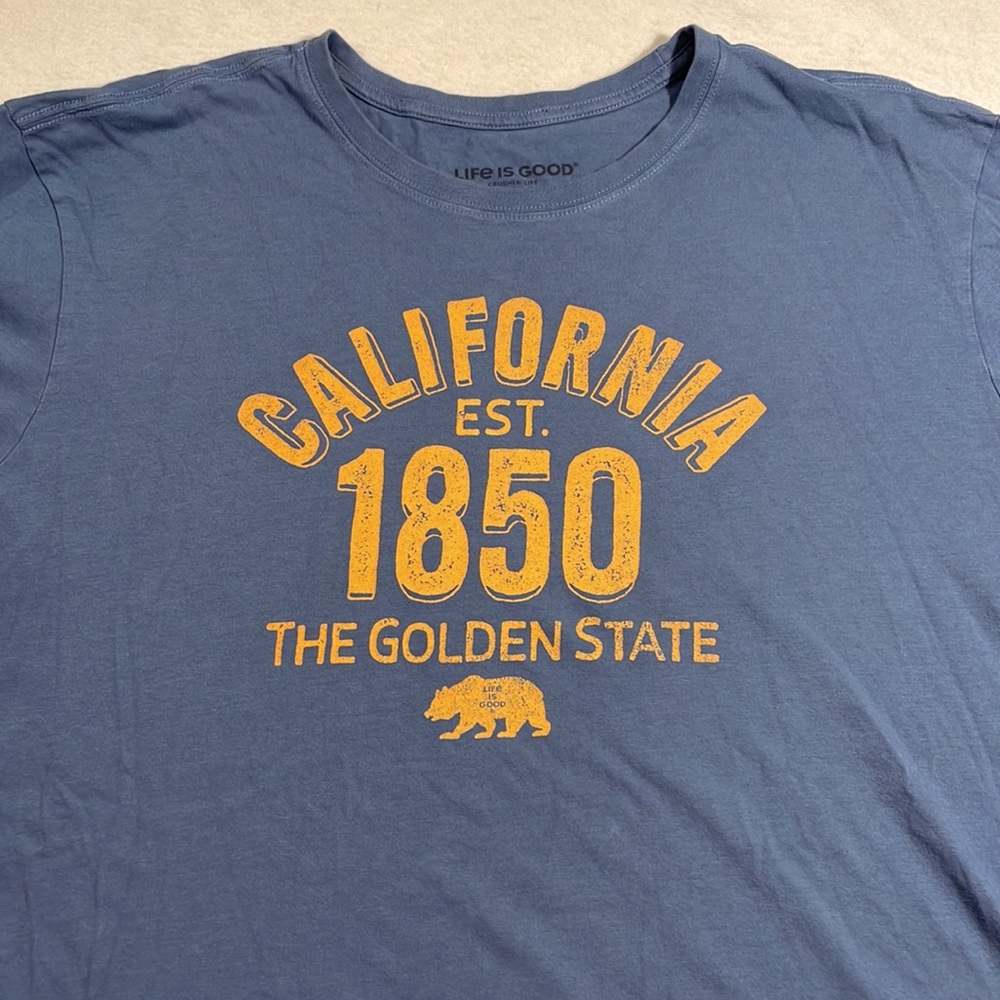 Life Is Good Mens Crusher-Lite T Shirt Size XL California